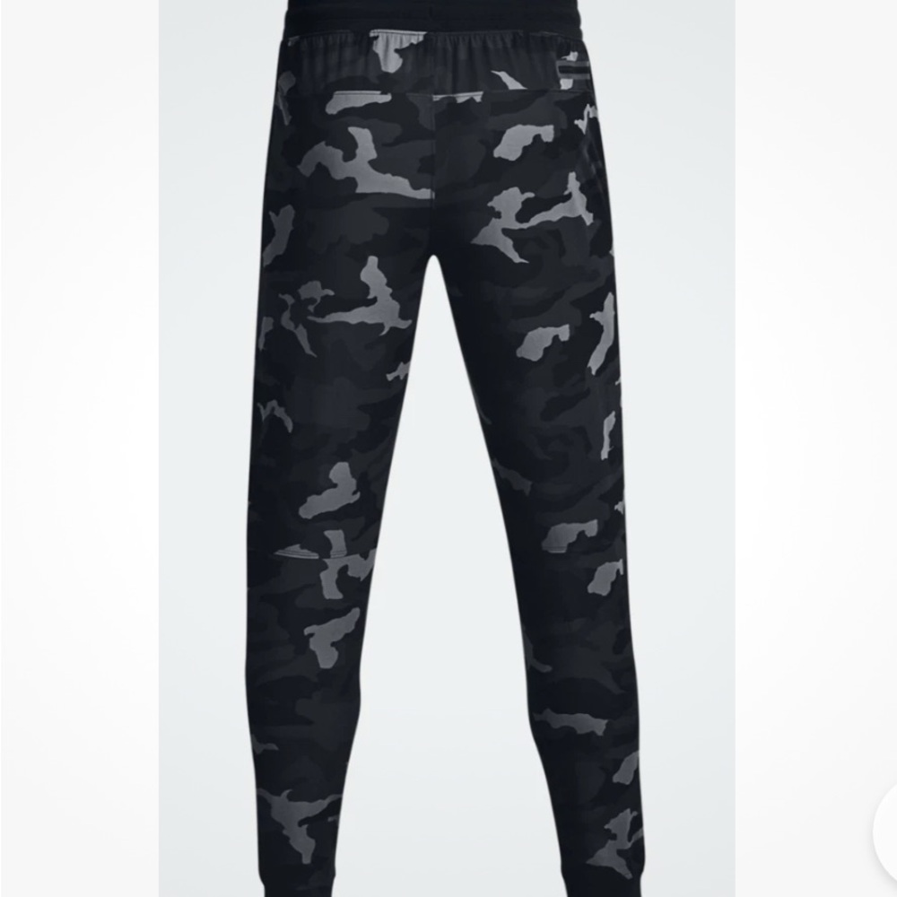 Under Armor Black and Gray Camo Pants-NEVER WORN-  L